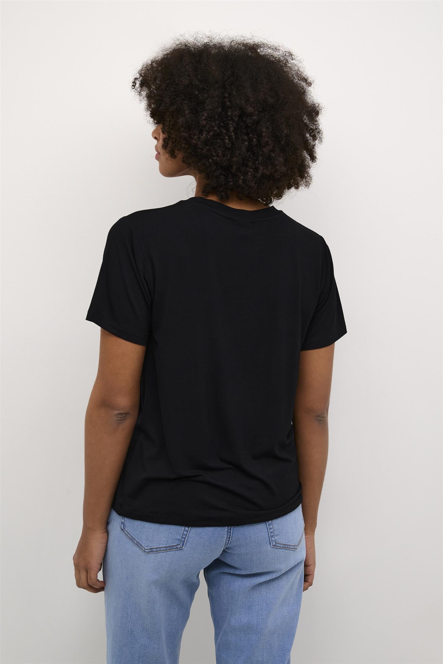 KAfida V-Neck T-Shirt Svart