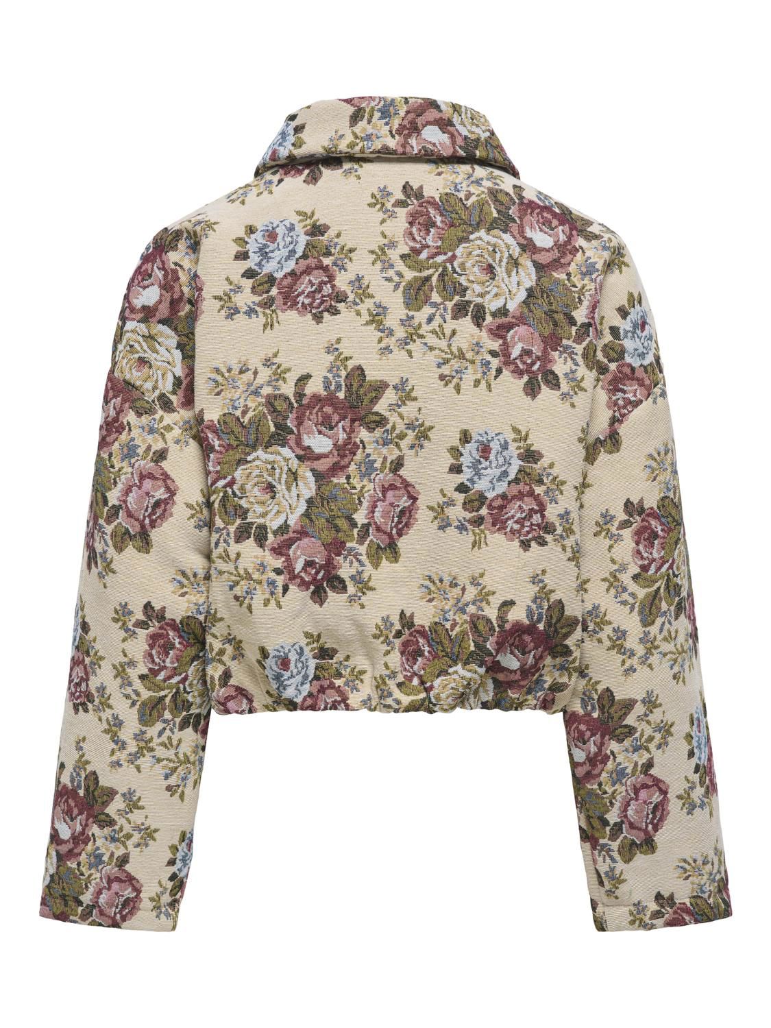 Jdyflola L/s Jacquard Jacket Wvn Hvit