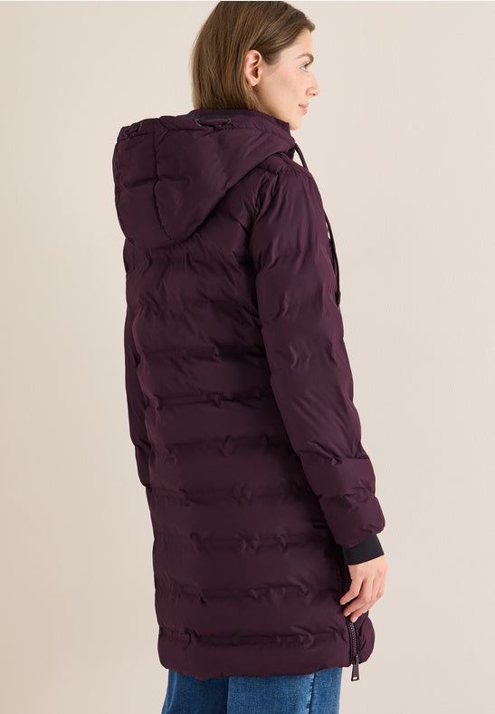 WELDED LONG COAT Plomme