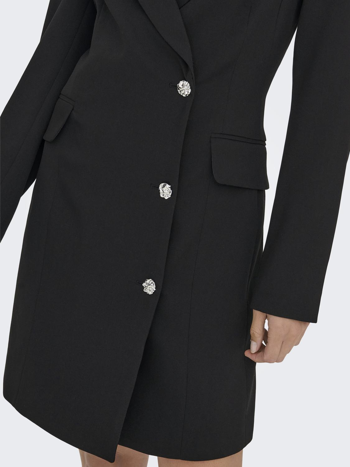 Jdyjanet L/s Blazer Dress Tlr Svart