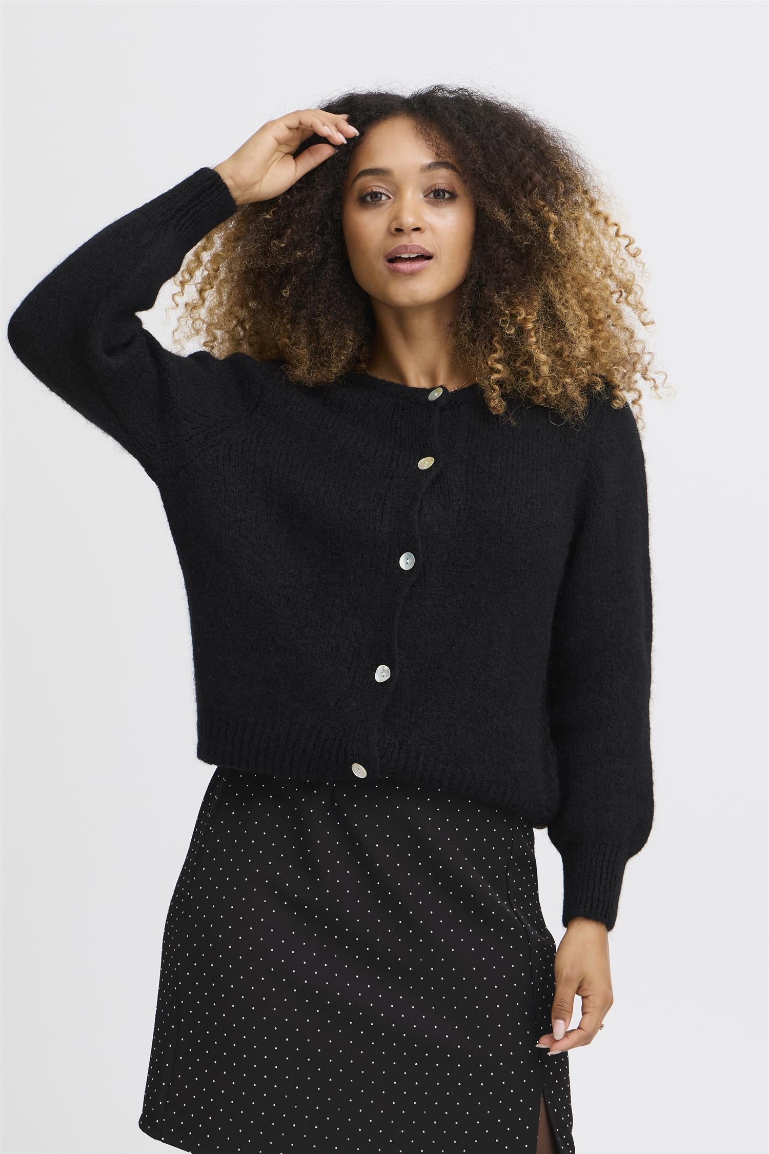 Sbgulvig Knit Cardigan Svart