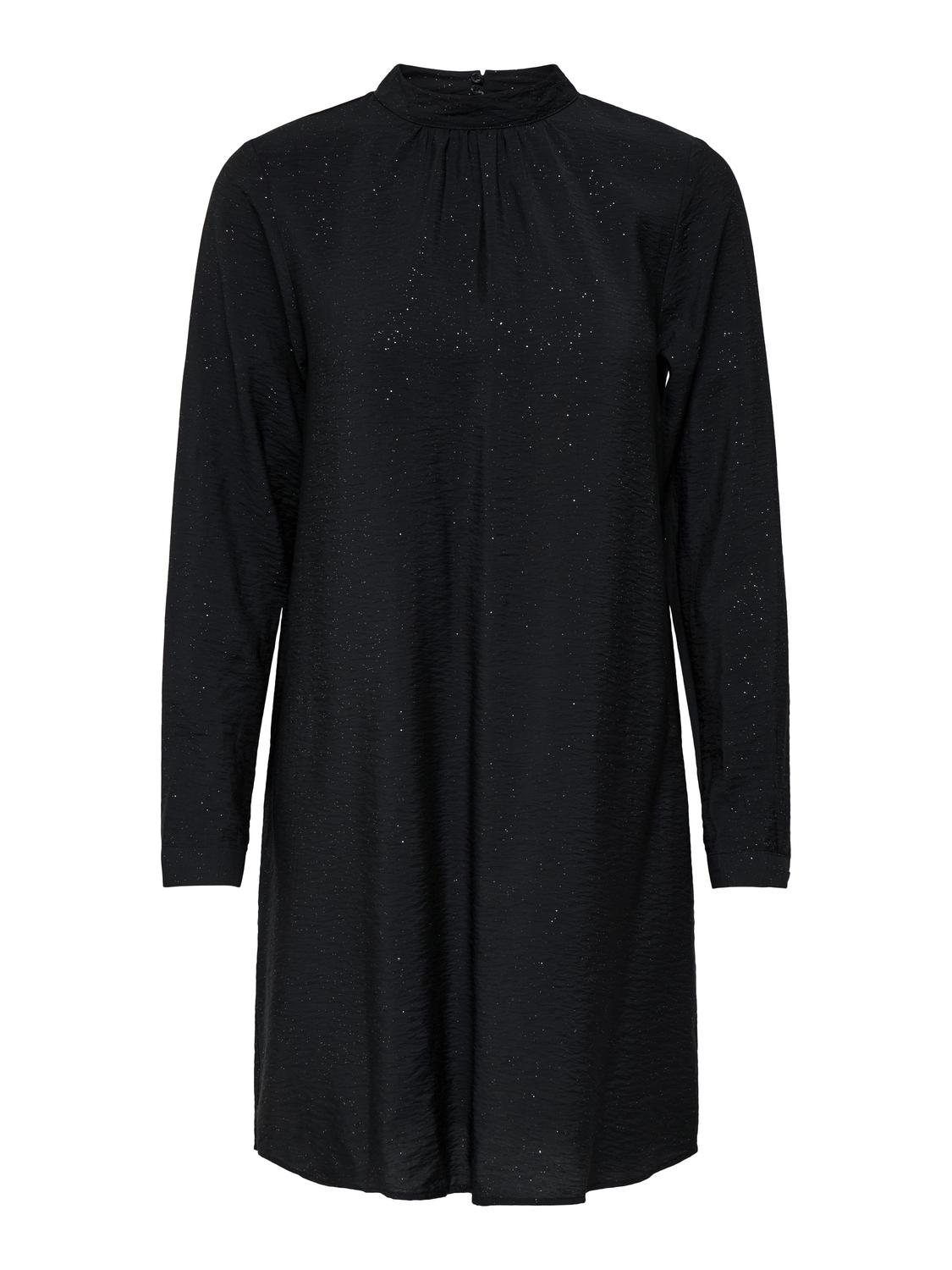 Jdytroya Life L/s Hn Dress Wvn Dia Sort