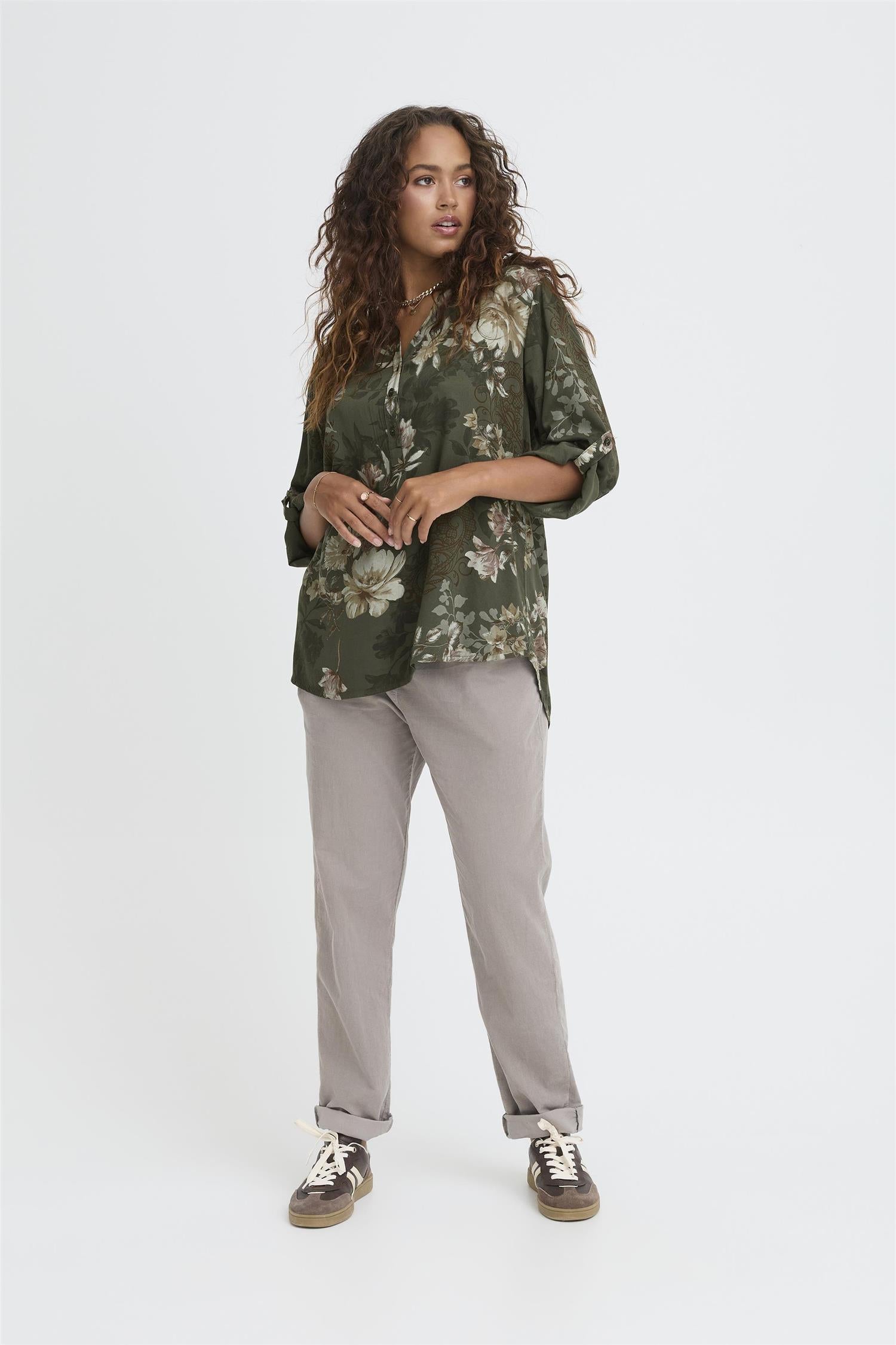 Sbwillow Blouse Dusty Olive
