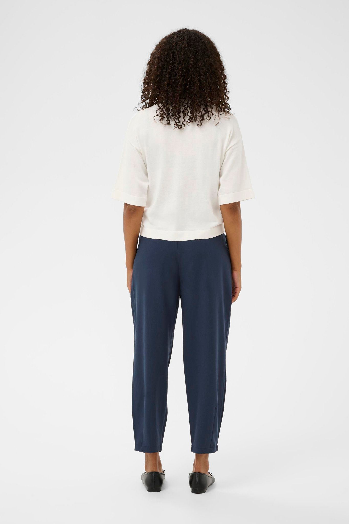 Kamerle Pants Cropped Blå