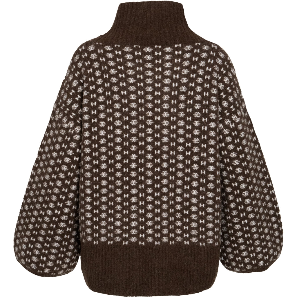 Logo sweater Brun