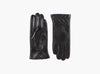 MANZINI Mina Leather Gloves Svart
