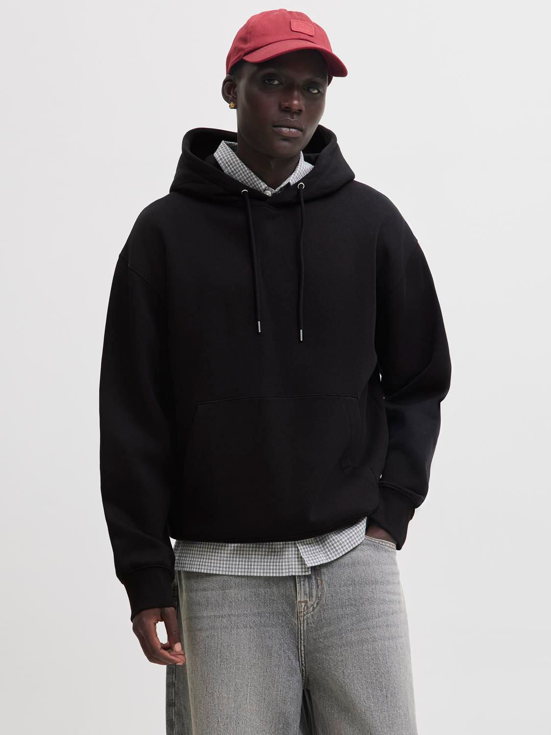 Jjeace Sweat Hood Noos Sort