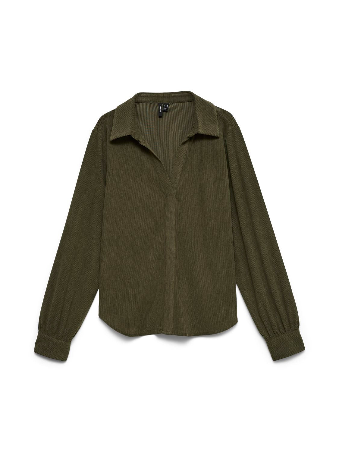 Vmelly L/s V-Neck Shirt Wvn Grønn