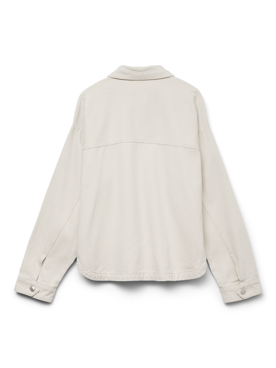 Vmjamie Ls Denim Shacket Mix Ga Noos Offwhite