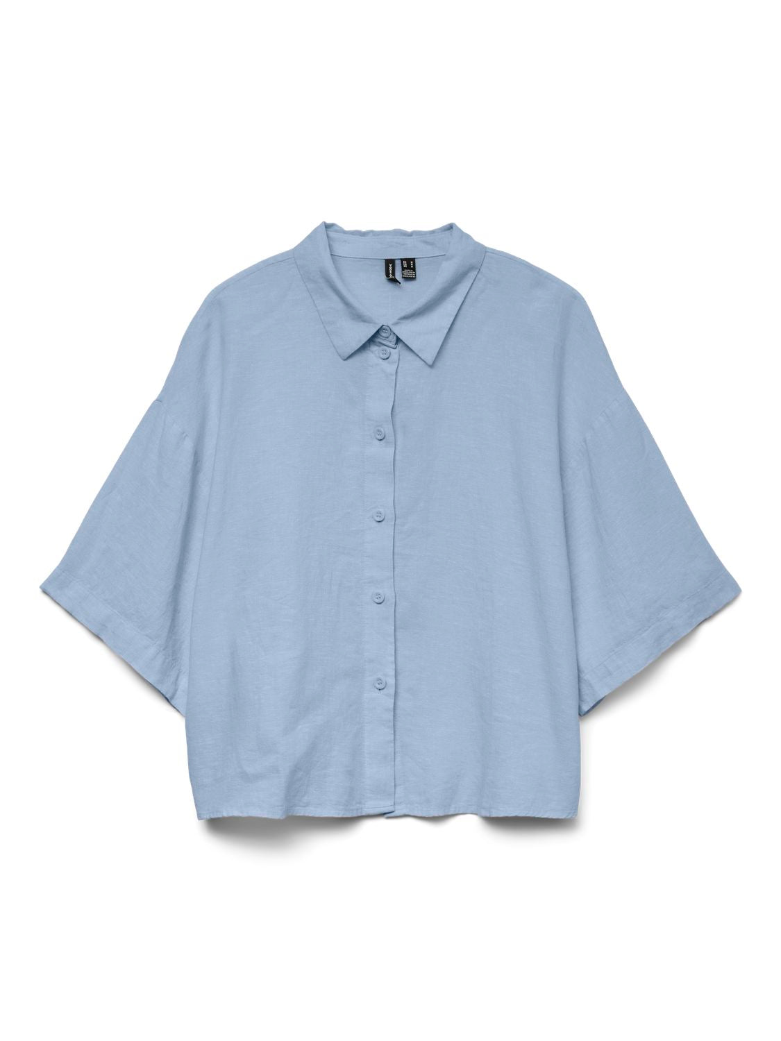 Vmlinn 2/4 Short Shirt Wvn Noos Blå