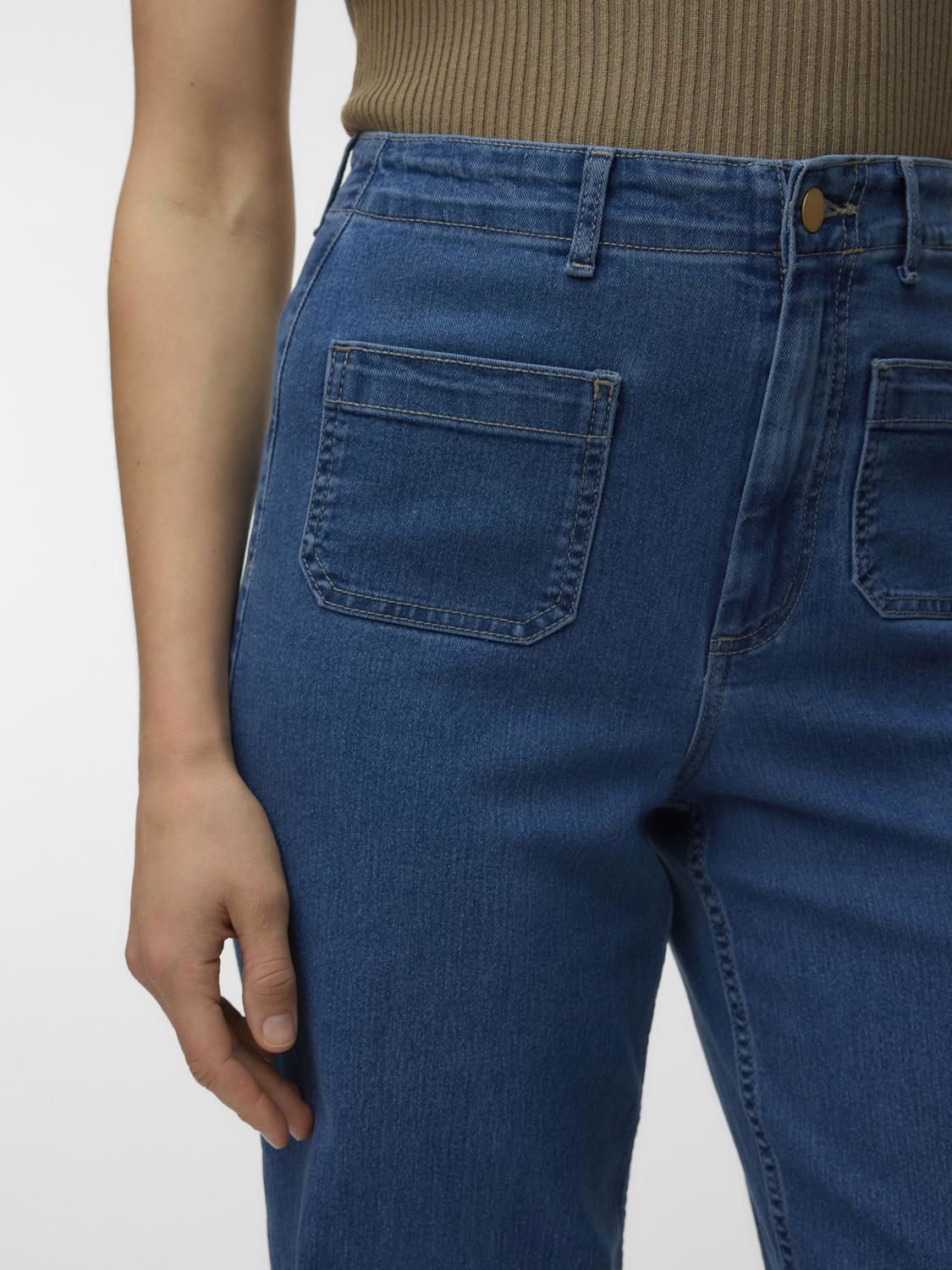 Vmkayla Hr Wide Pocket J Blue Mix Noos Blå