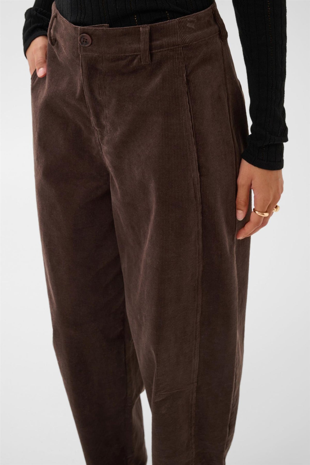 Crballlie Barrel Pant Brun
