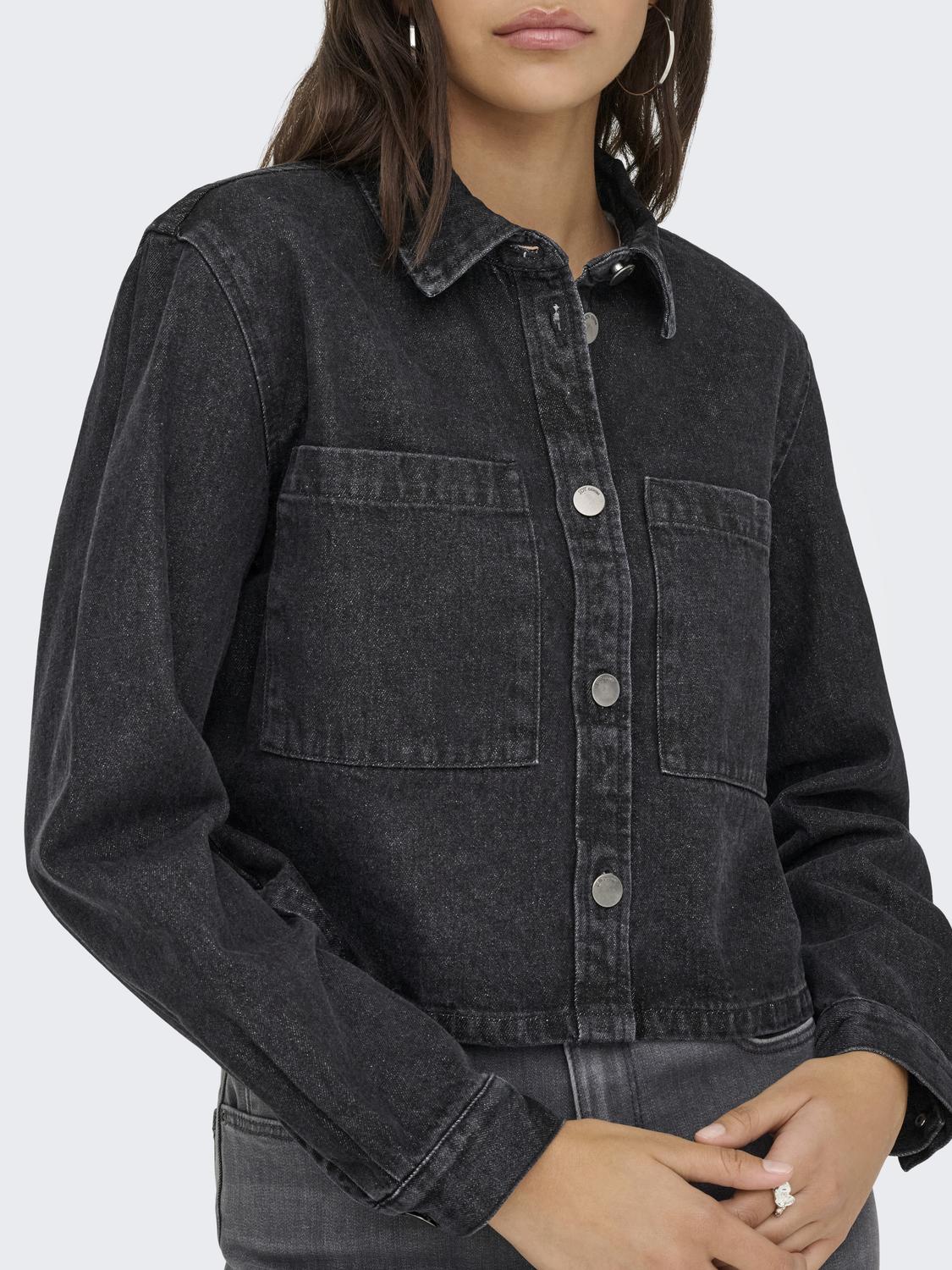 Jdymarly L/s Boxy Shacket Dnm Noos Sort