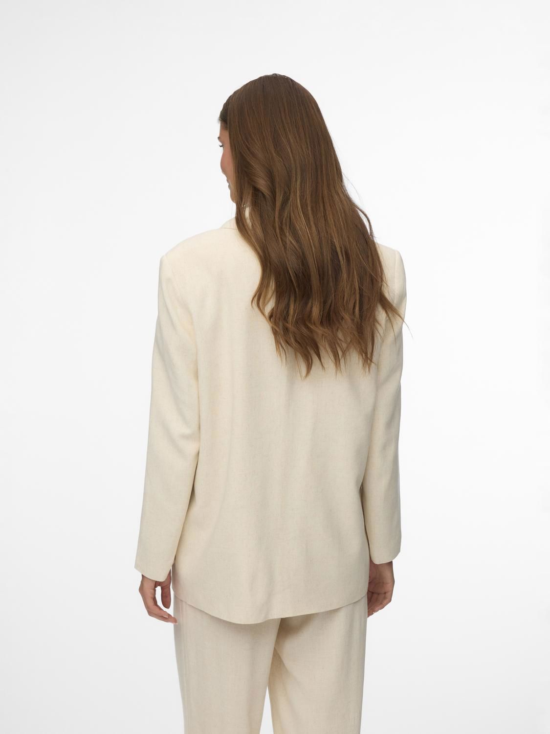 Vmsissevera Ls Blazer Beige