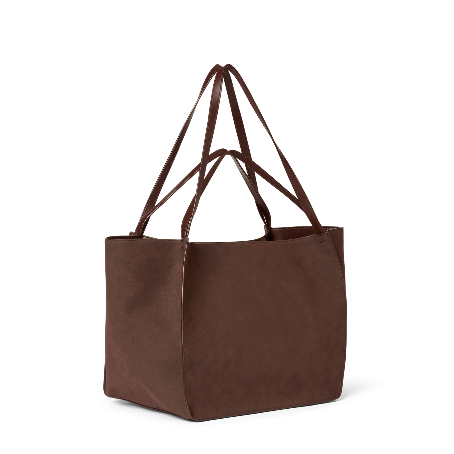 Day Imitation Suede Bag Brun