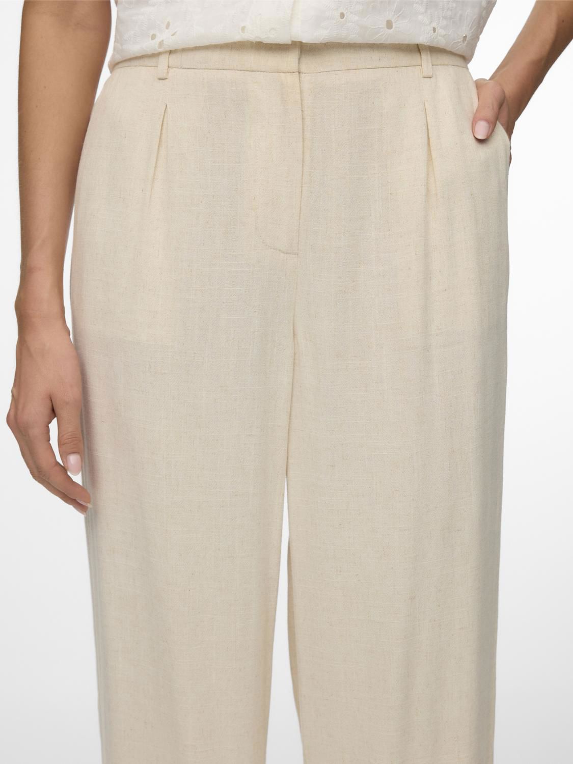 Vmsissevera Mw Wide Pant Beige