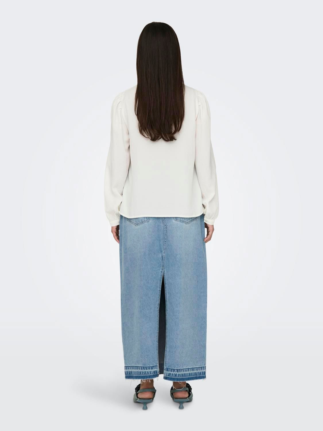 Jdyrachel Life L/s Pintuck Top Wvn Noos Hvit