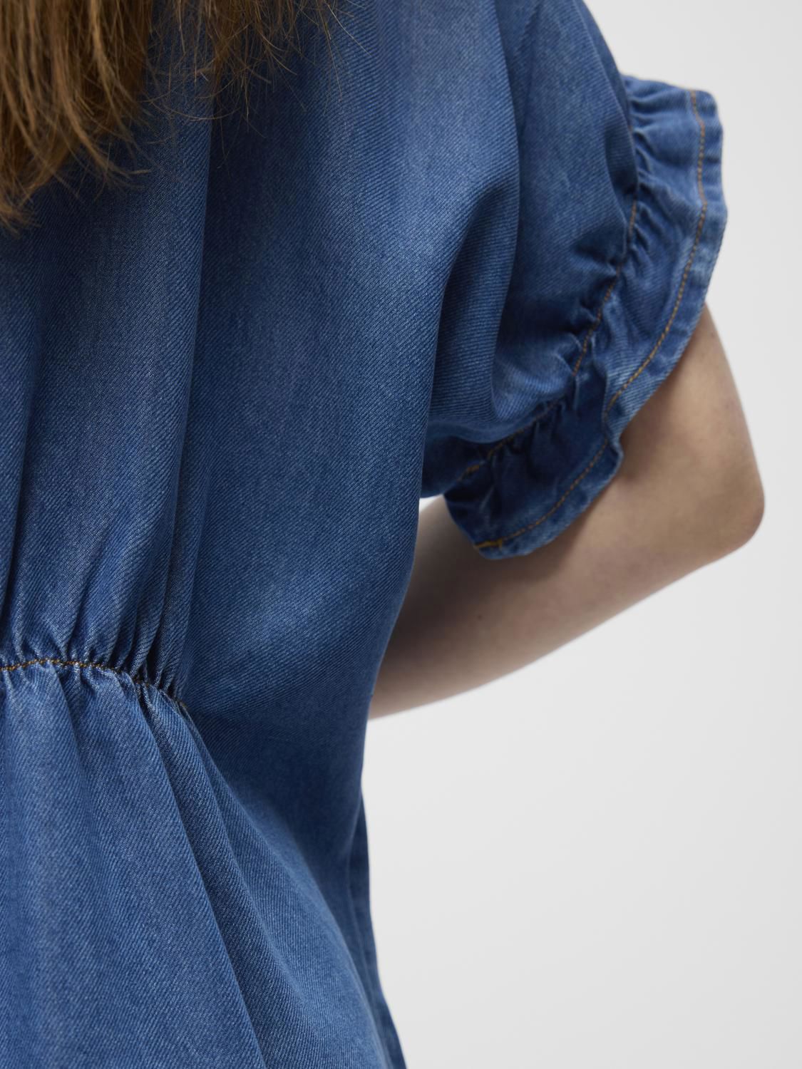 Objframe 2/4 V-Neck Re Top Noos Blå