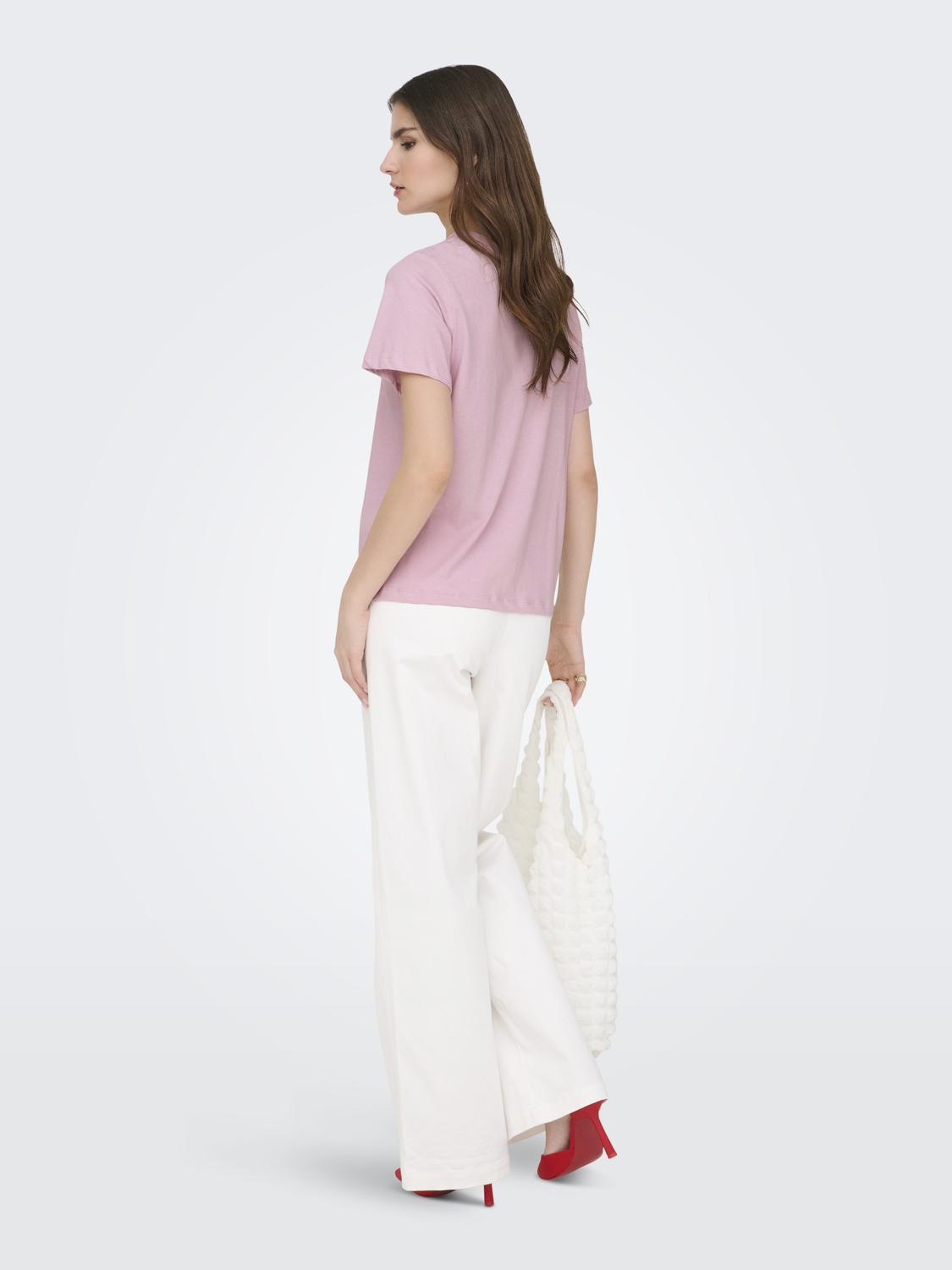 Jdypisa S/s Print Top Jrs Noos Rosa