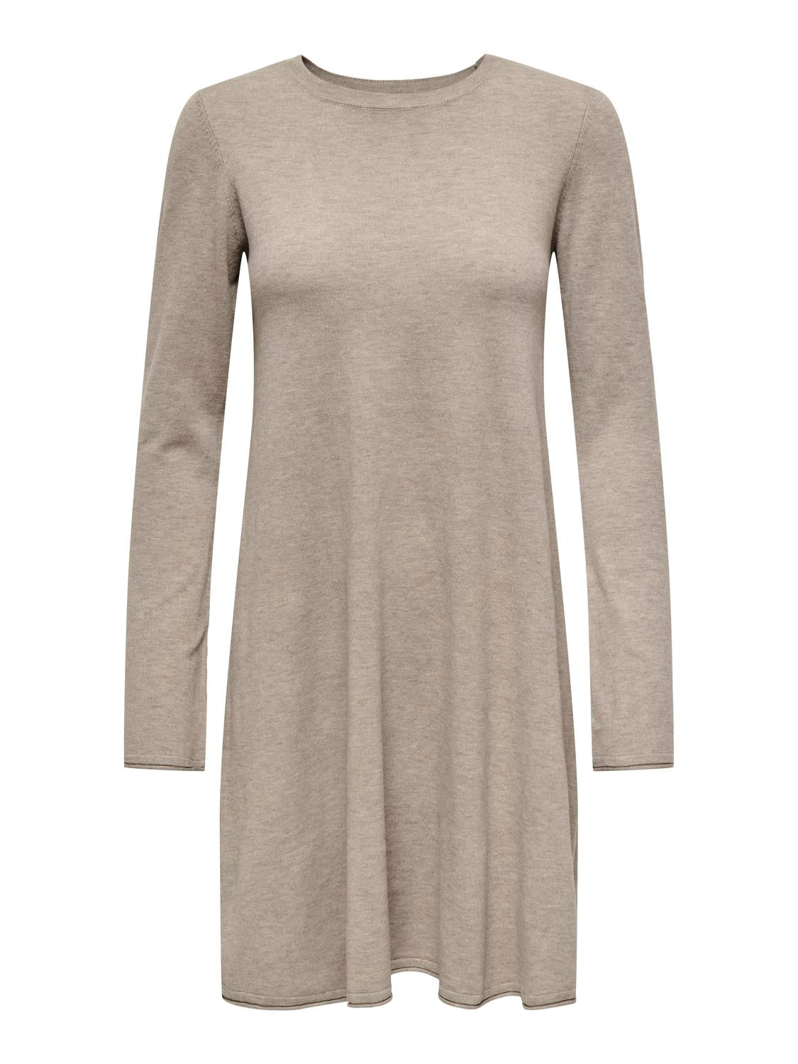 Onlamalio Life Ls Oneck Dress Knt Mellomgrå