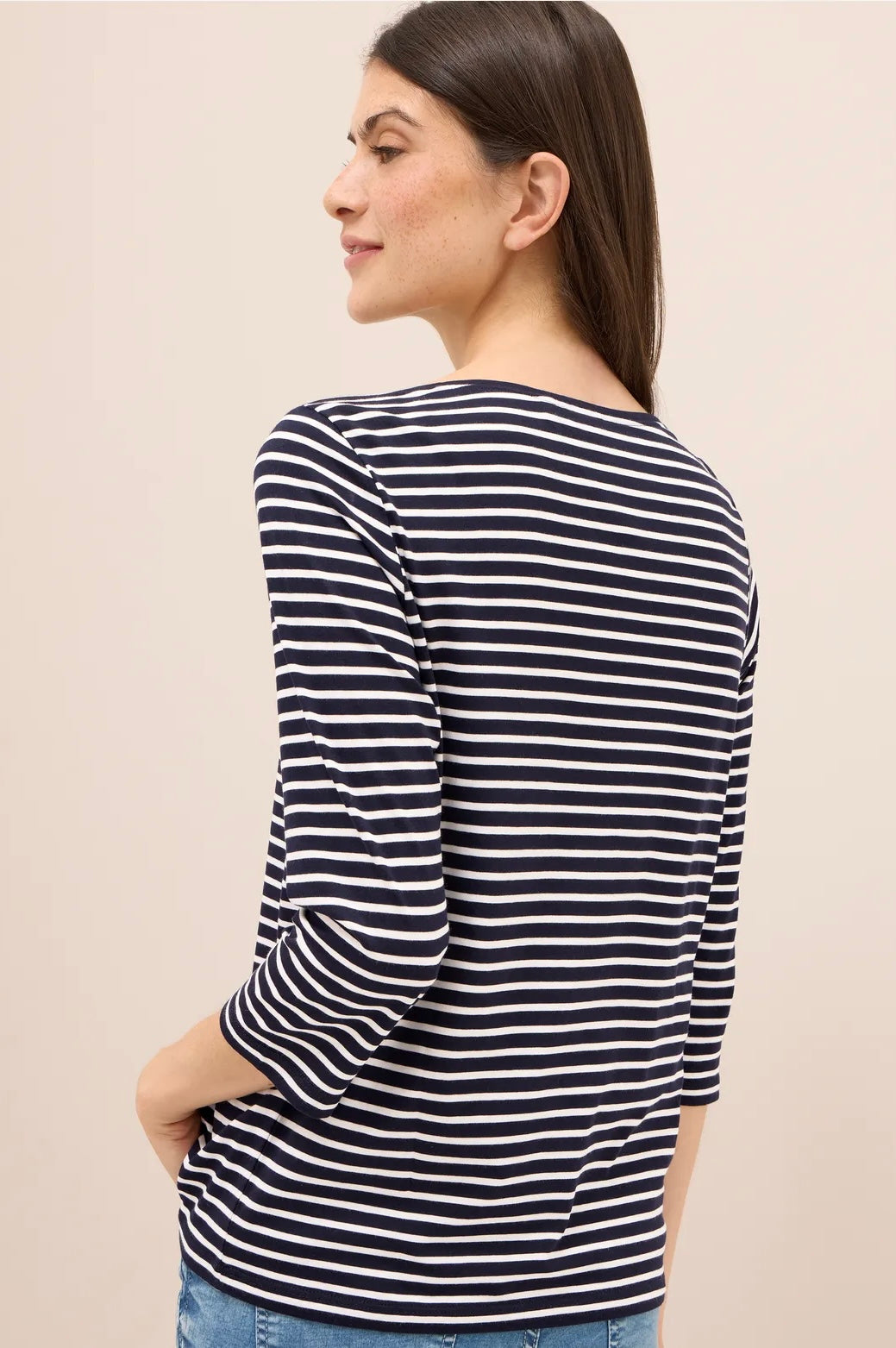 BASIC STRIPE BOATNECK Marine