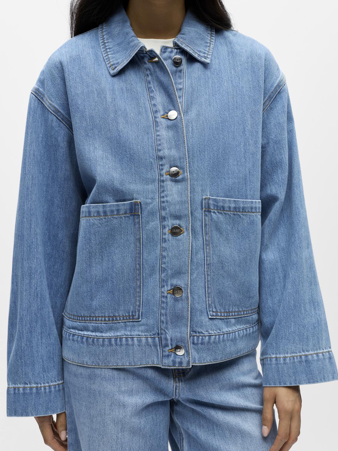 Objrosie Re L/s Overshirt Noos Blå