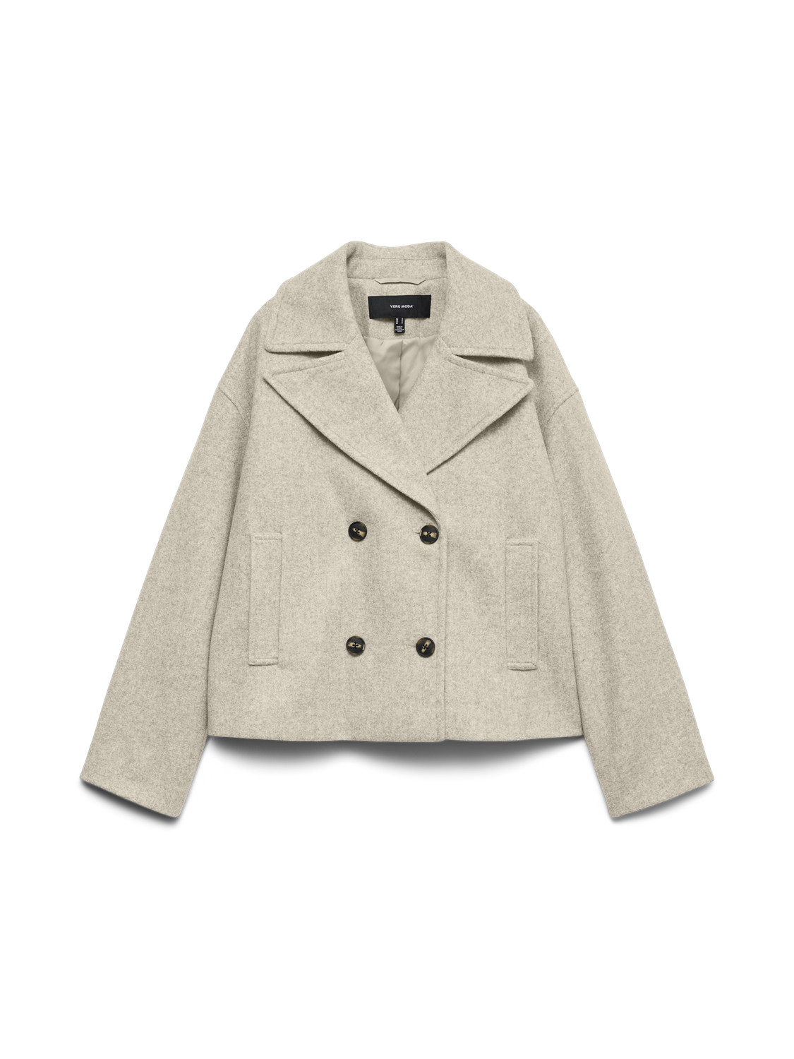 Vmvinceline Short Jacket Noos Lysegrå