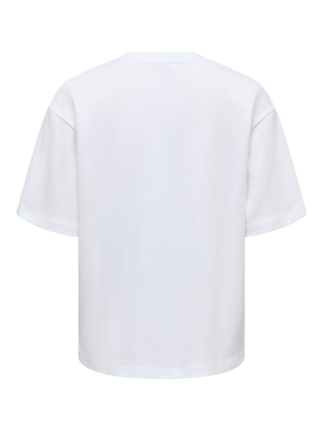 Onlsuperior Ss Oneck Loosetop Jrs Noos Hvit