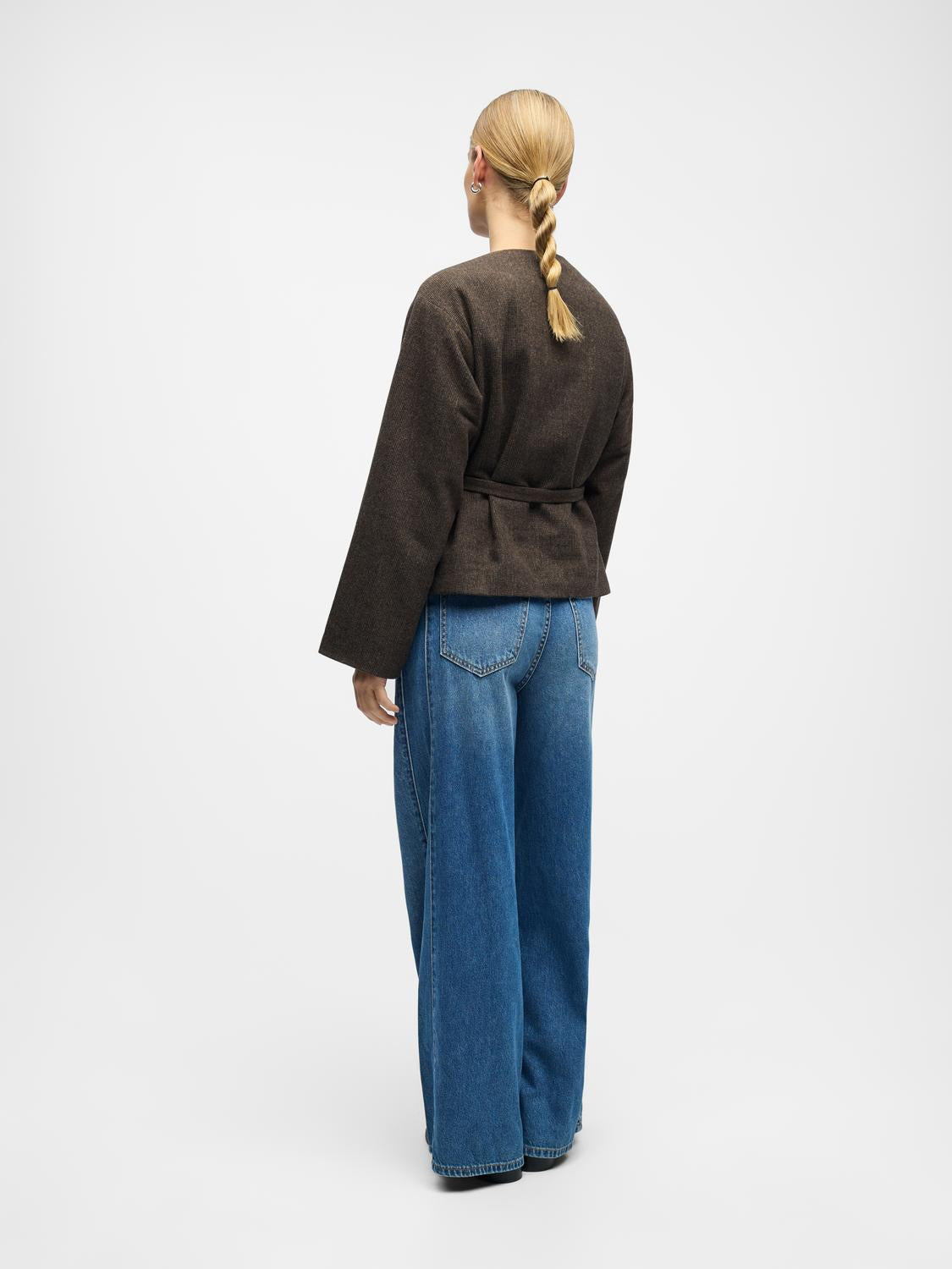 Objdarla Lo Short Jacket 142 Mørkebrun