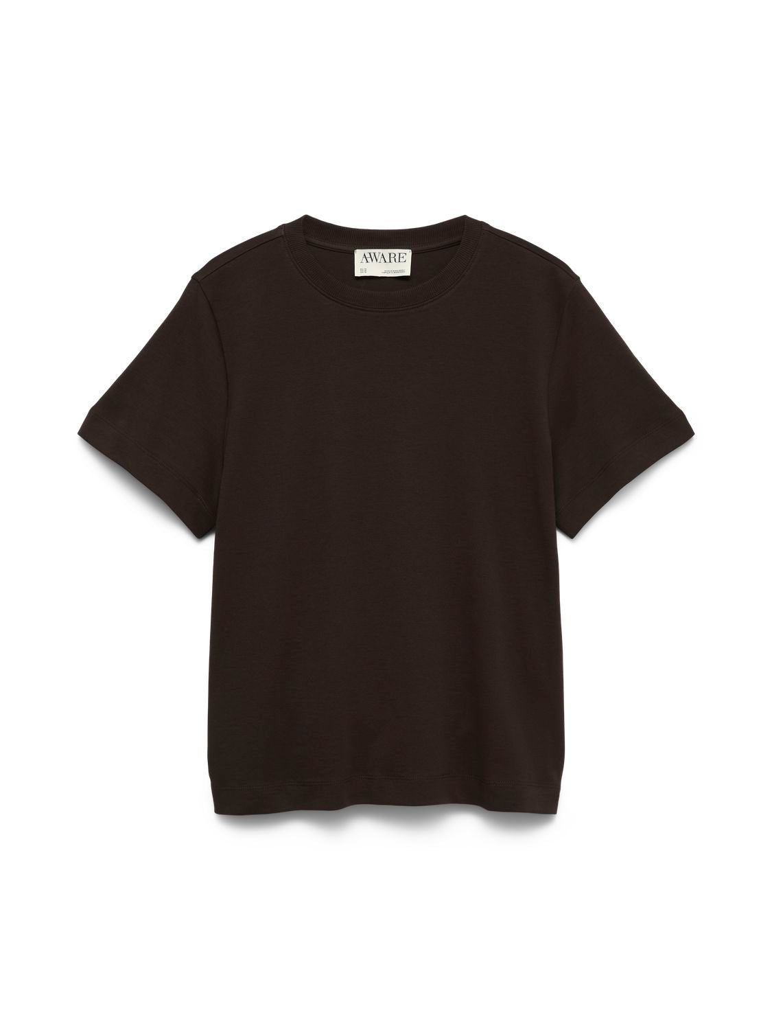 Awnaima Ss O-Neck T-Shirt Noos Brun