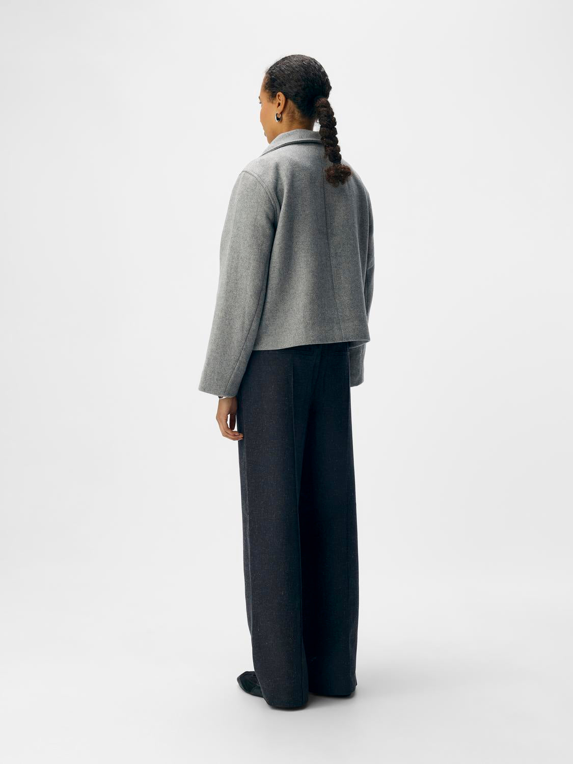 Objriki Re Short Jacket Noos Mellomgrå