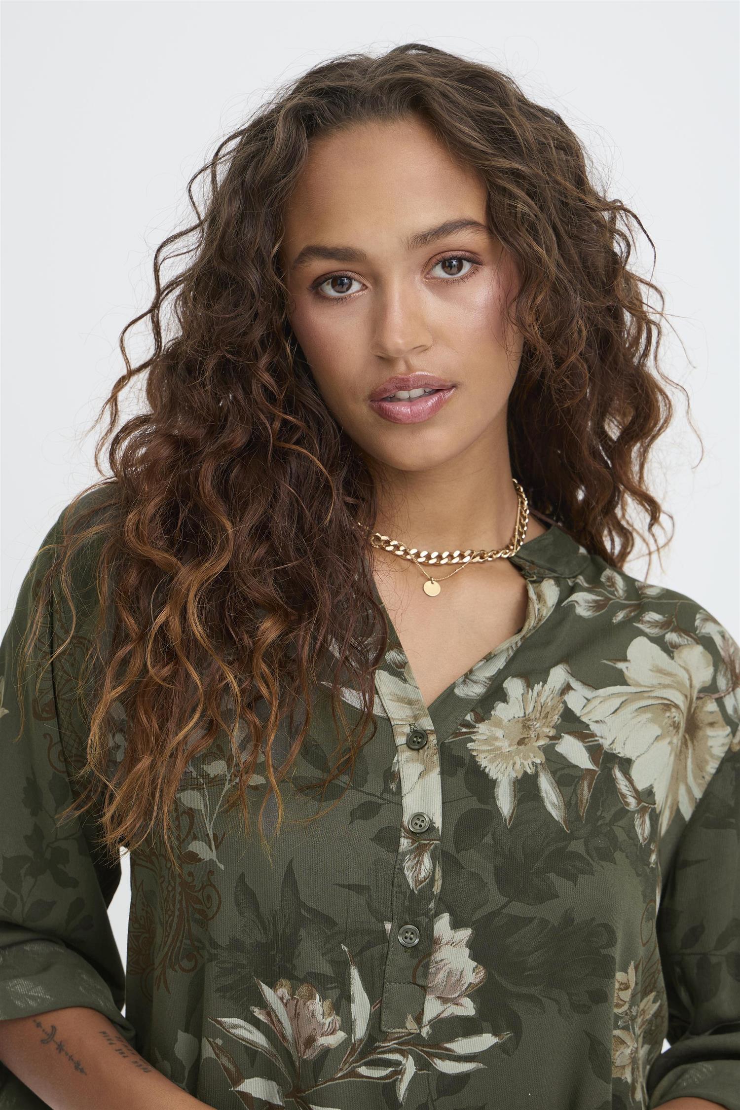 Sbwillow Blouse Dusty Olive