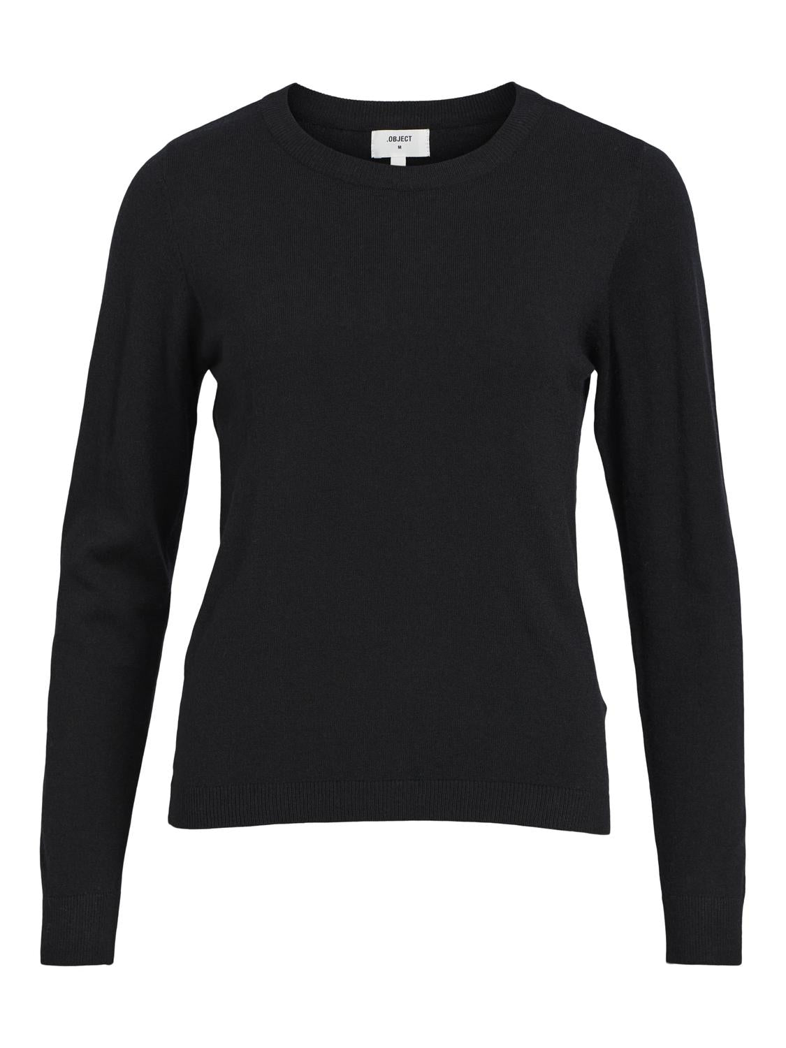 Objthess L/s O-Neck Knit Pullover Noos Sort