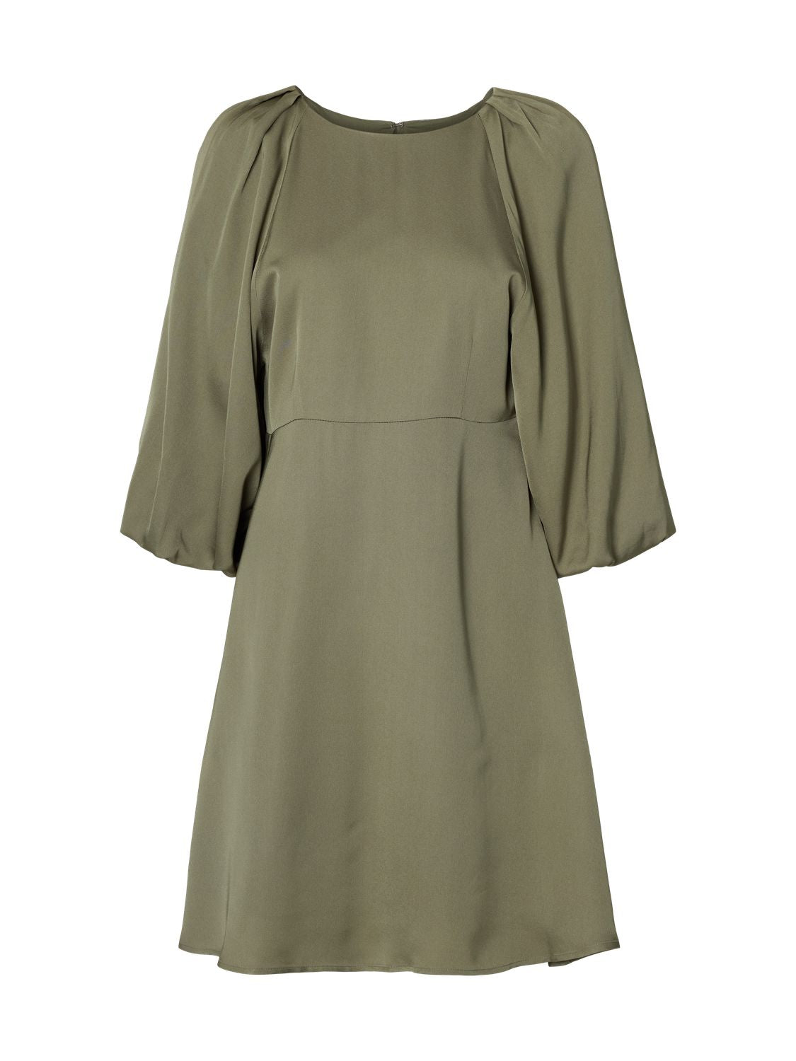 Slflaurina 3/4 Short Regular Dress Noos Grønn