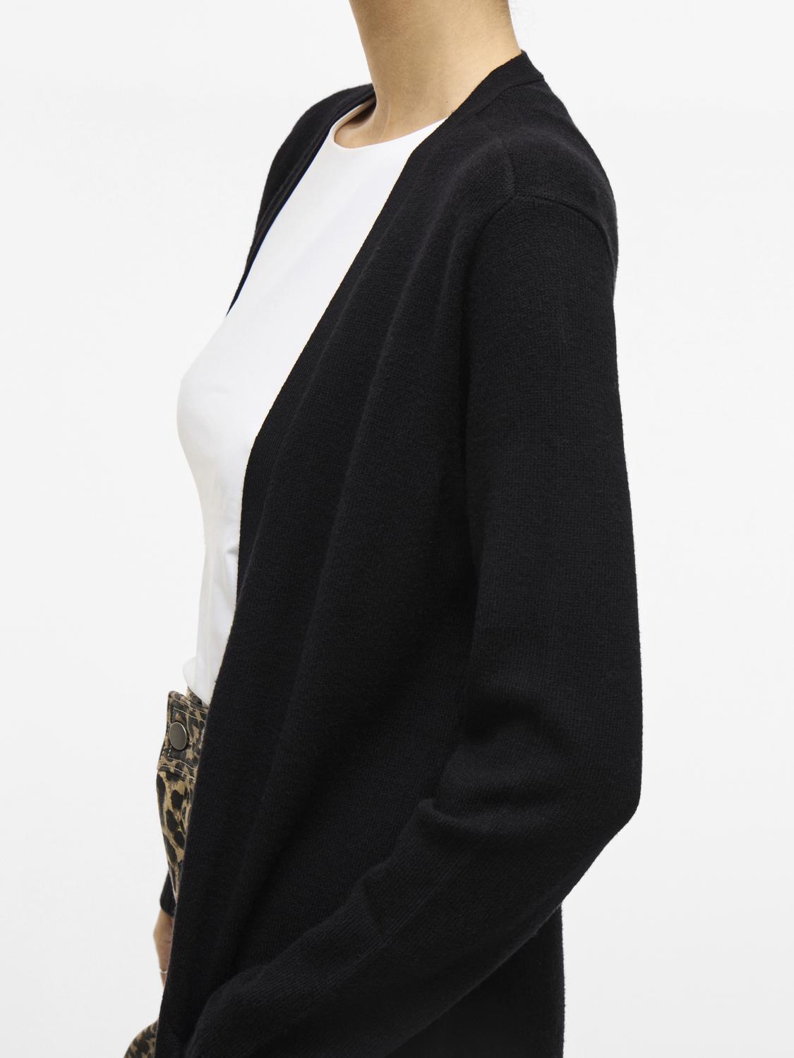 Viril Open L/s Knit Cardigan - Noos Sort