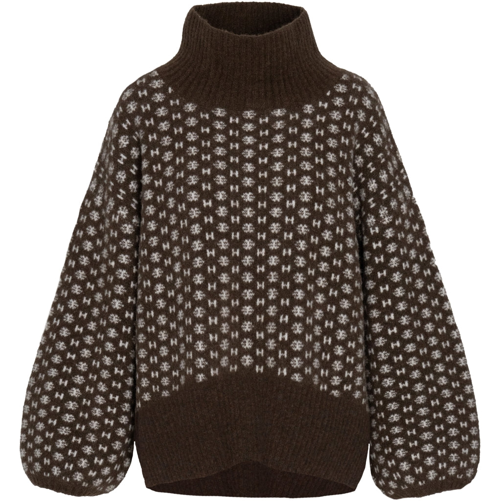 Logo sweater Brun