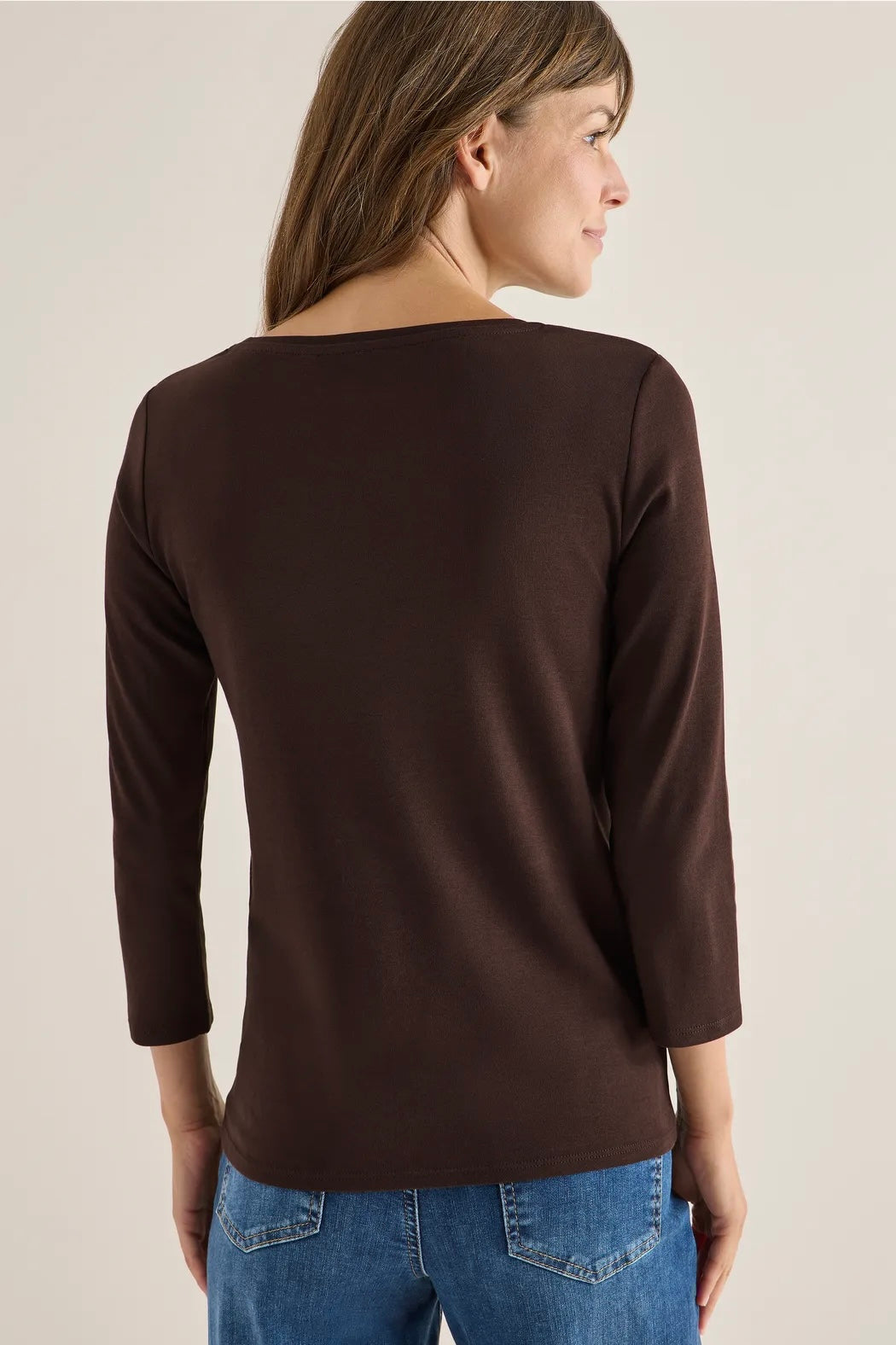 Basic boatneck Brun