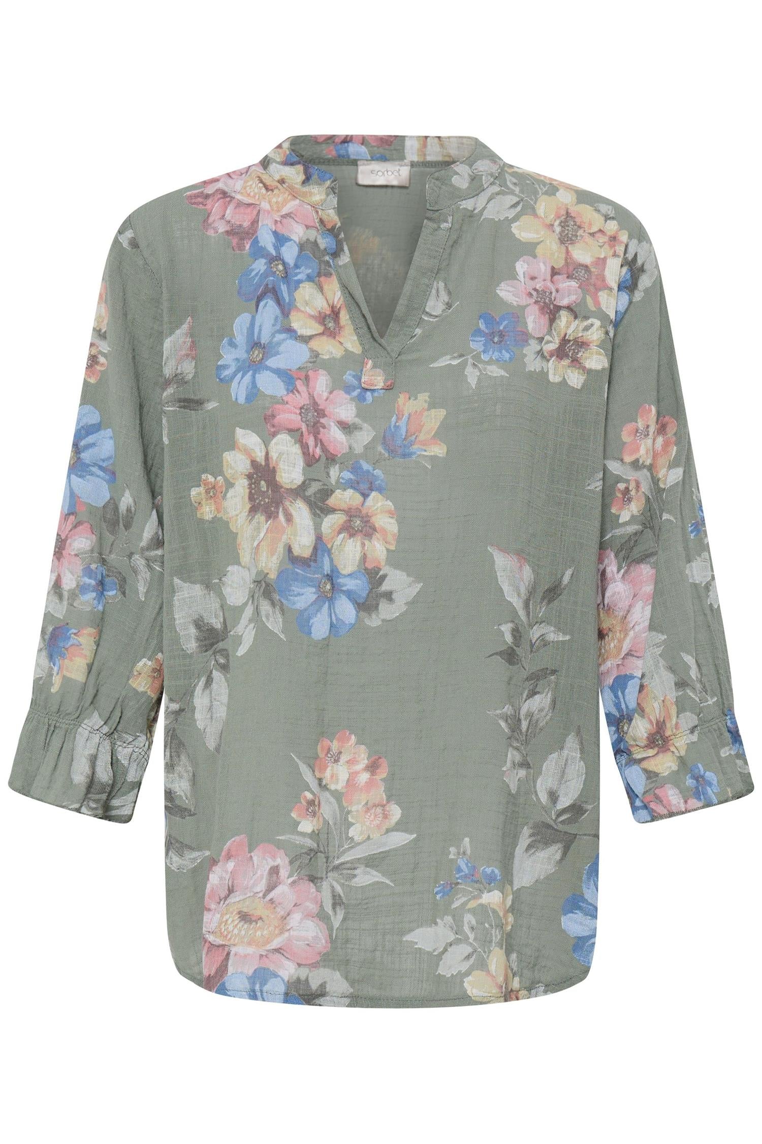 Sbxalexa G Afl Blouse Grønn