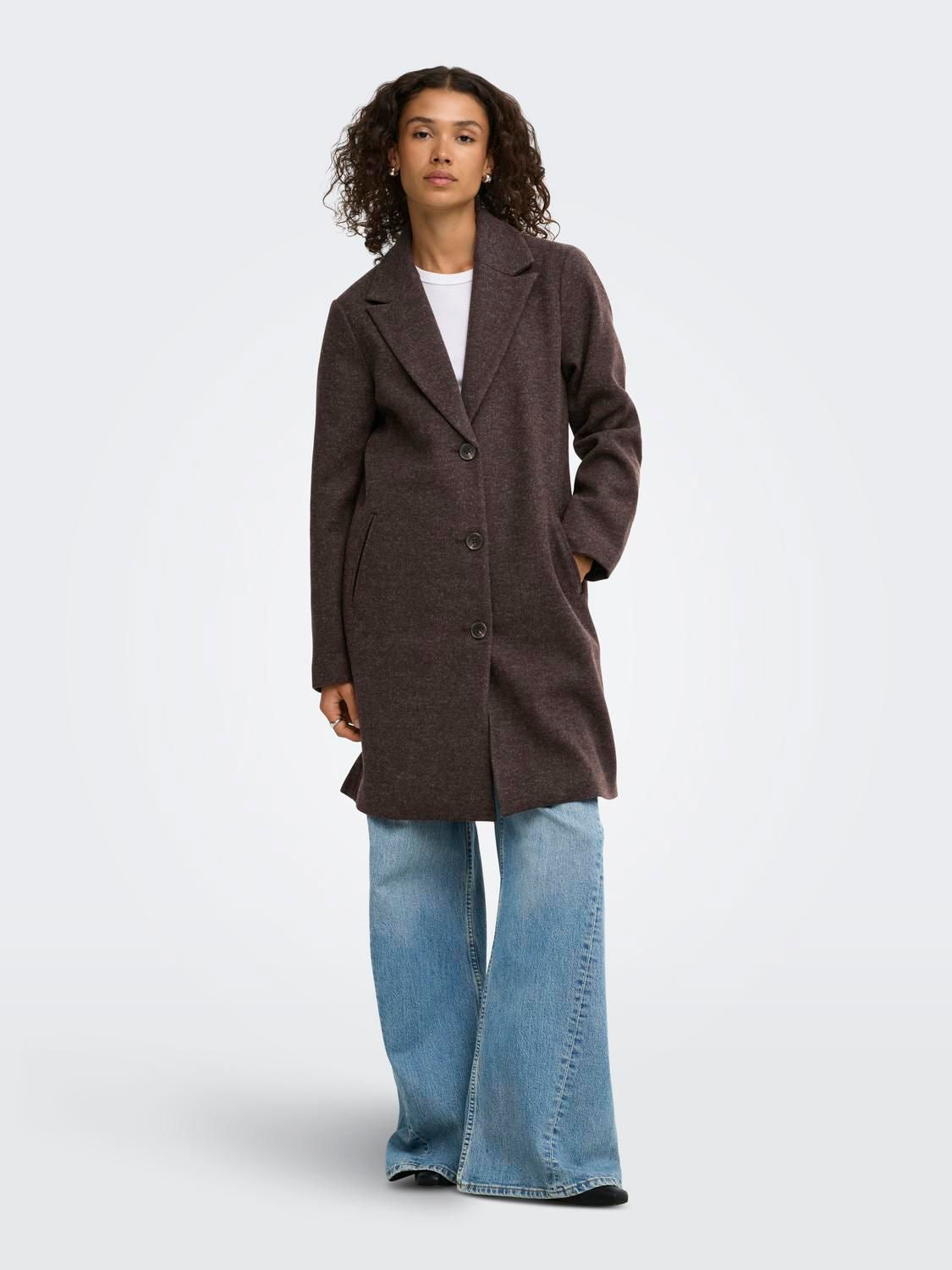 Jdyecho Coat Otw Noos Brun