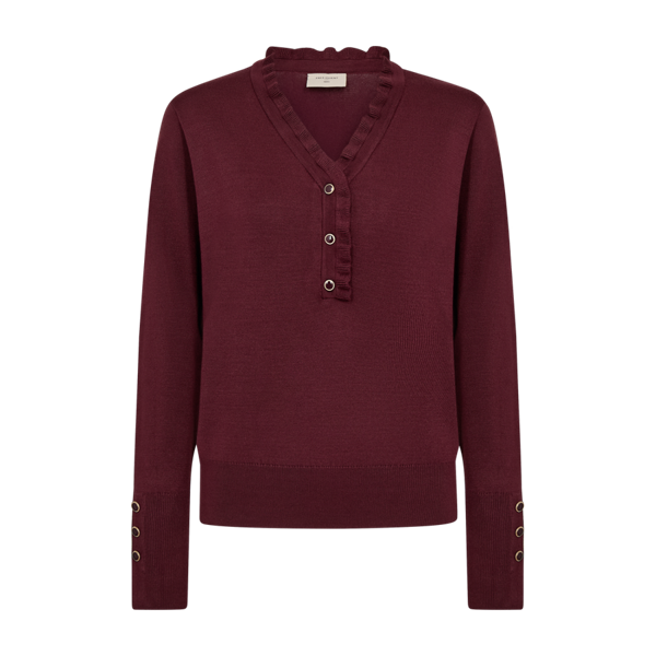 FQKATIE-PULLOVER Vinrød
