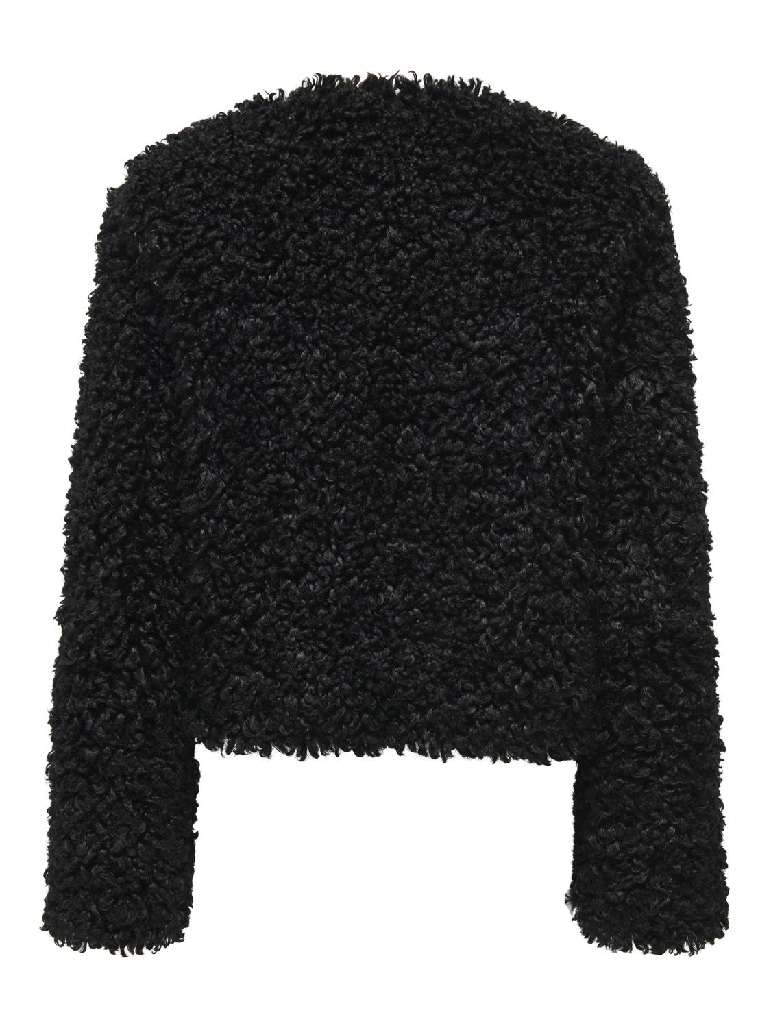 Jdyneo Faux Fur Jacket Otw Sie Sort