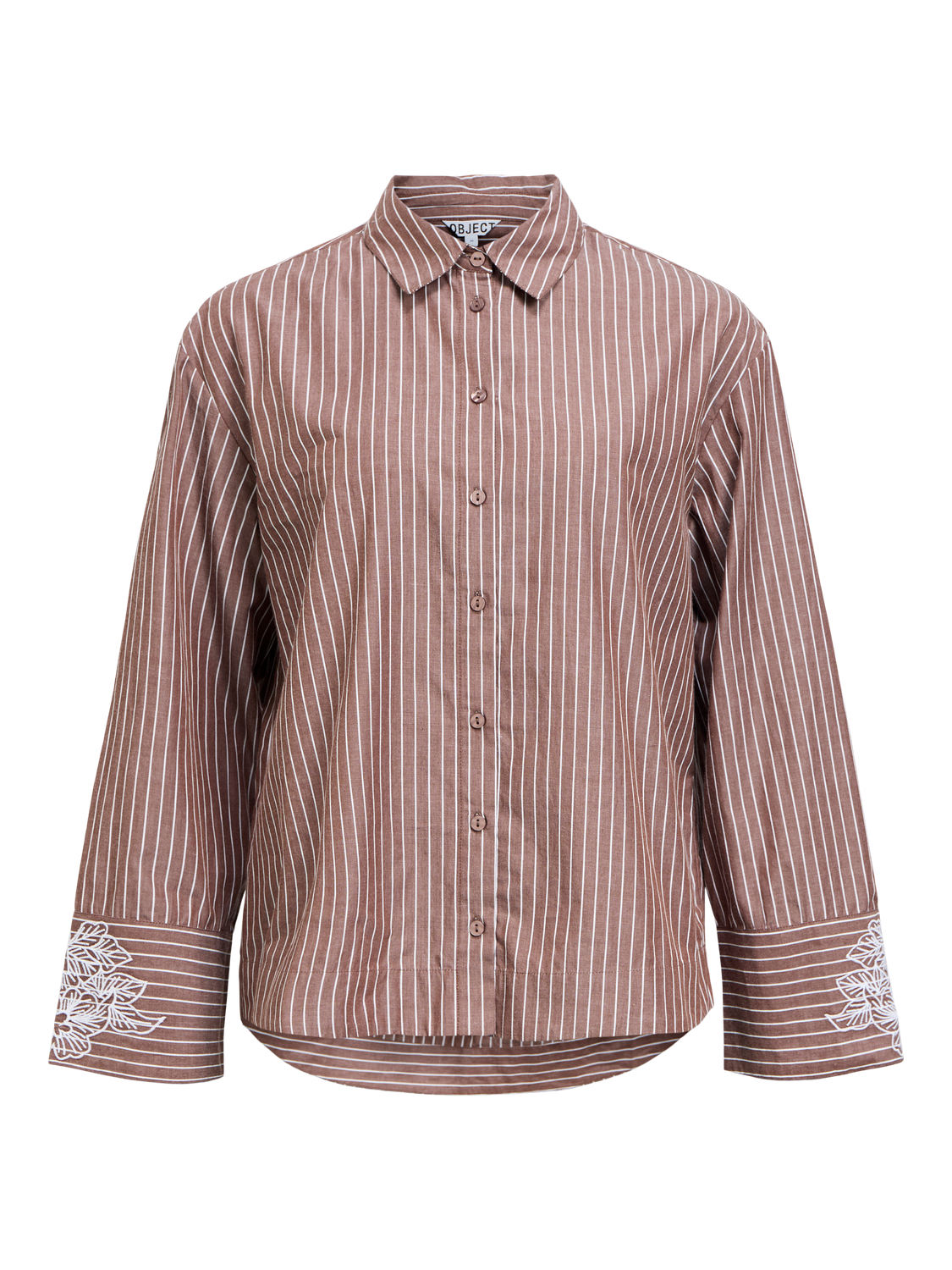 Objadane L/s Re Shirt E Aw Fair 25 Mørkebrun