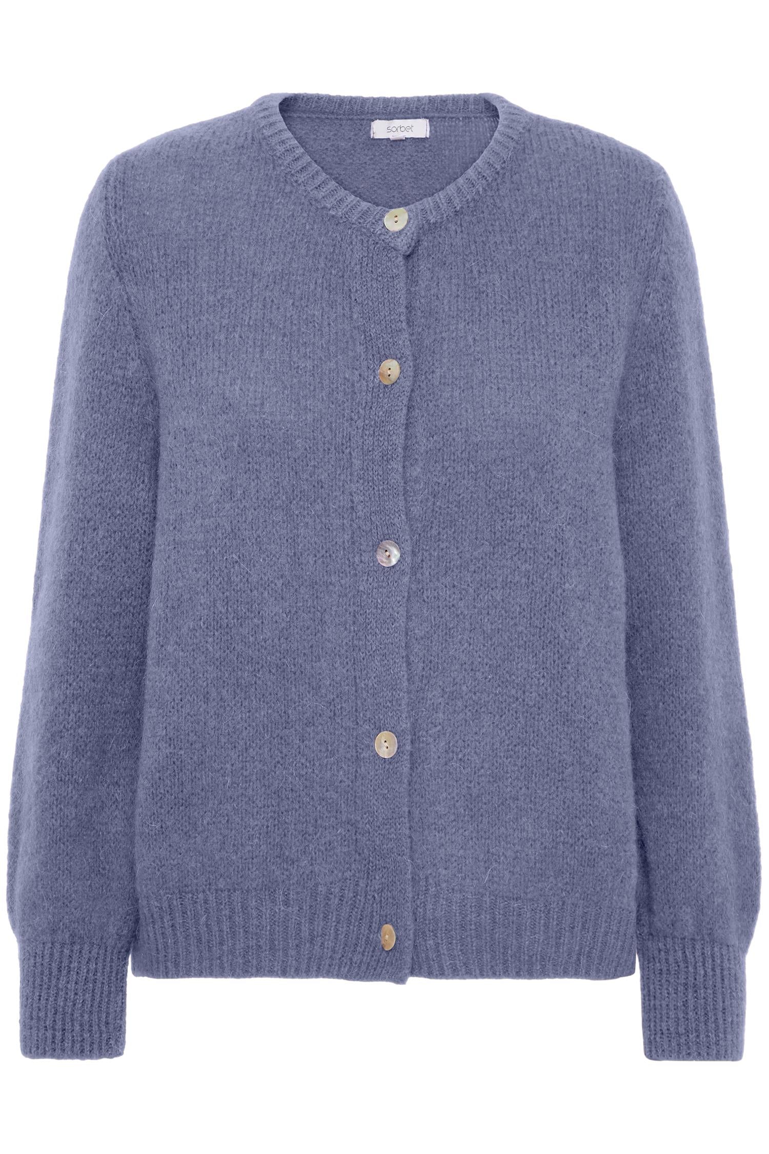 Sbgulvig Knit Cardigan Blå