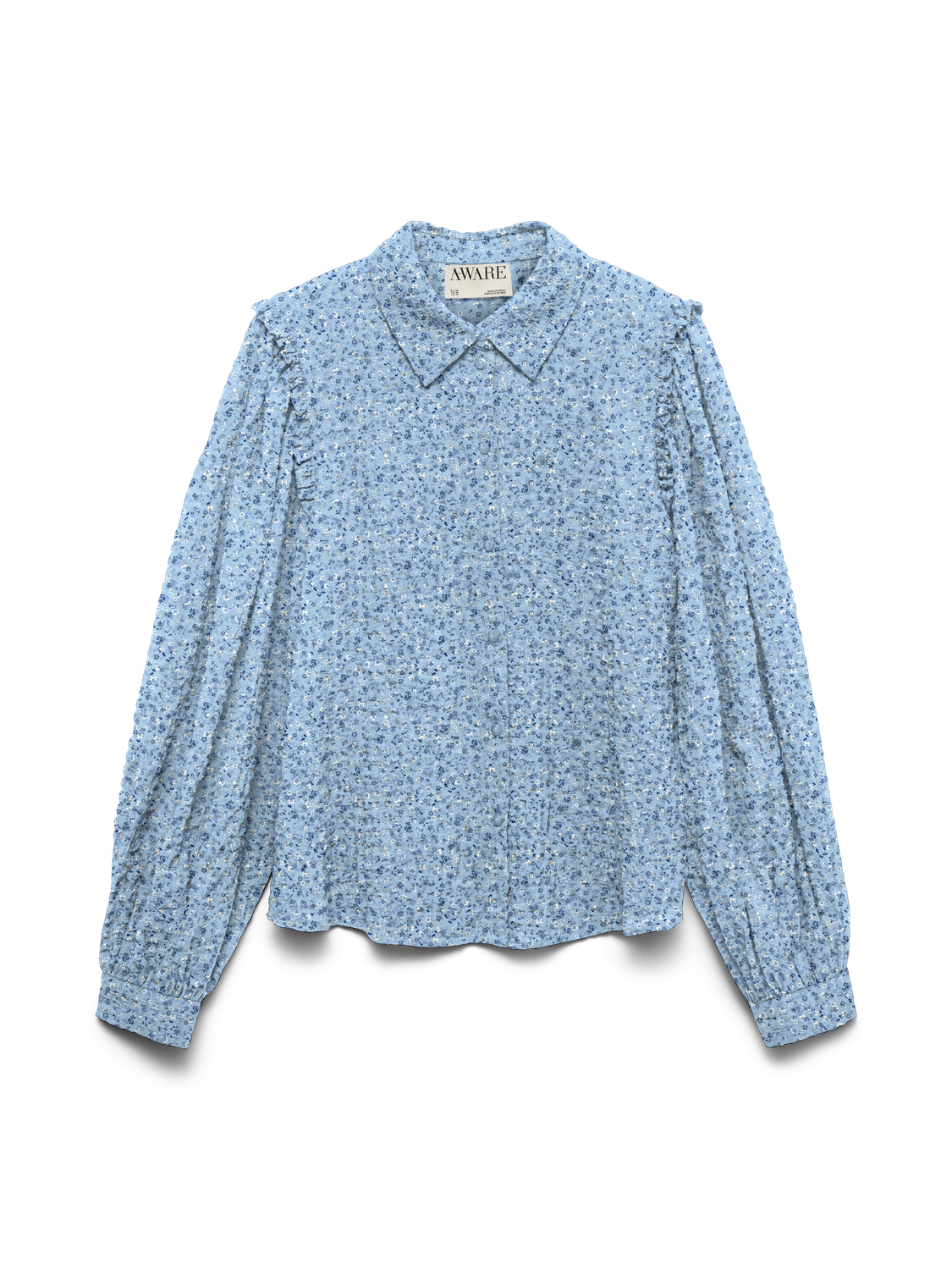 Awnoelle Ls Shirt Blå