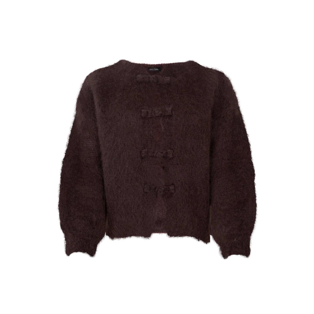 BCBJOERK FROG KNIT CARDIGAN Brun