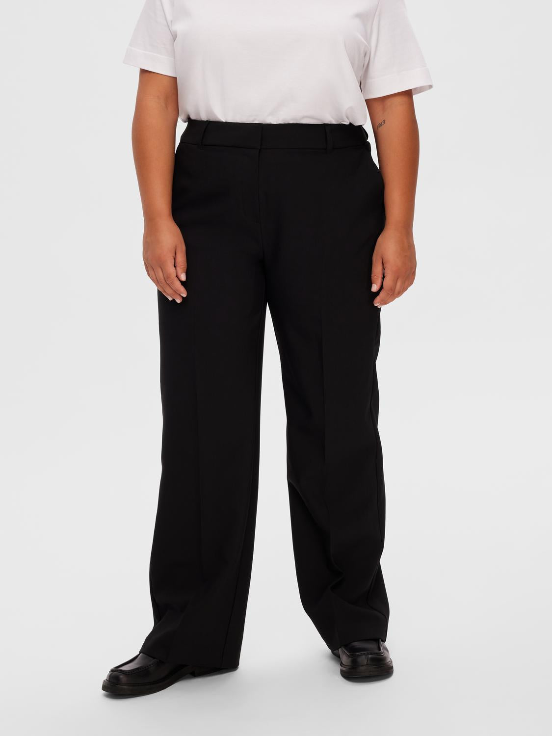 Slfrita Mw Wide Pant Fd Noos Sort