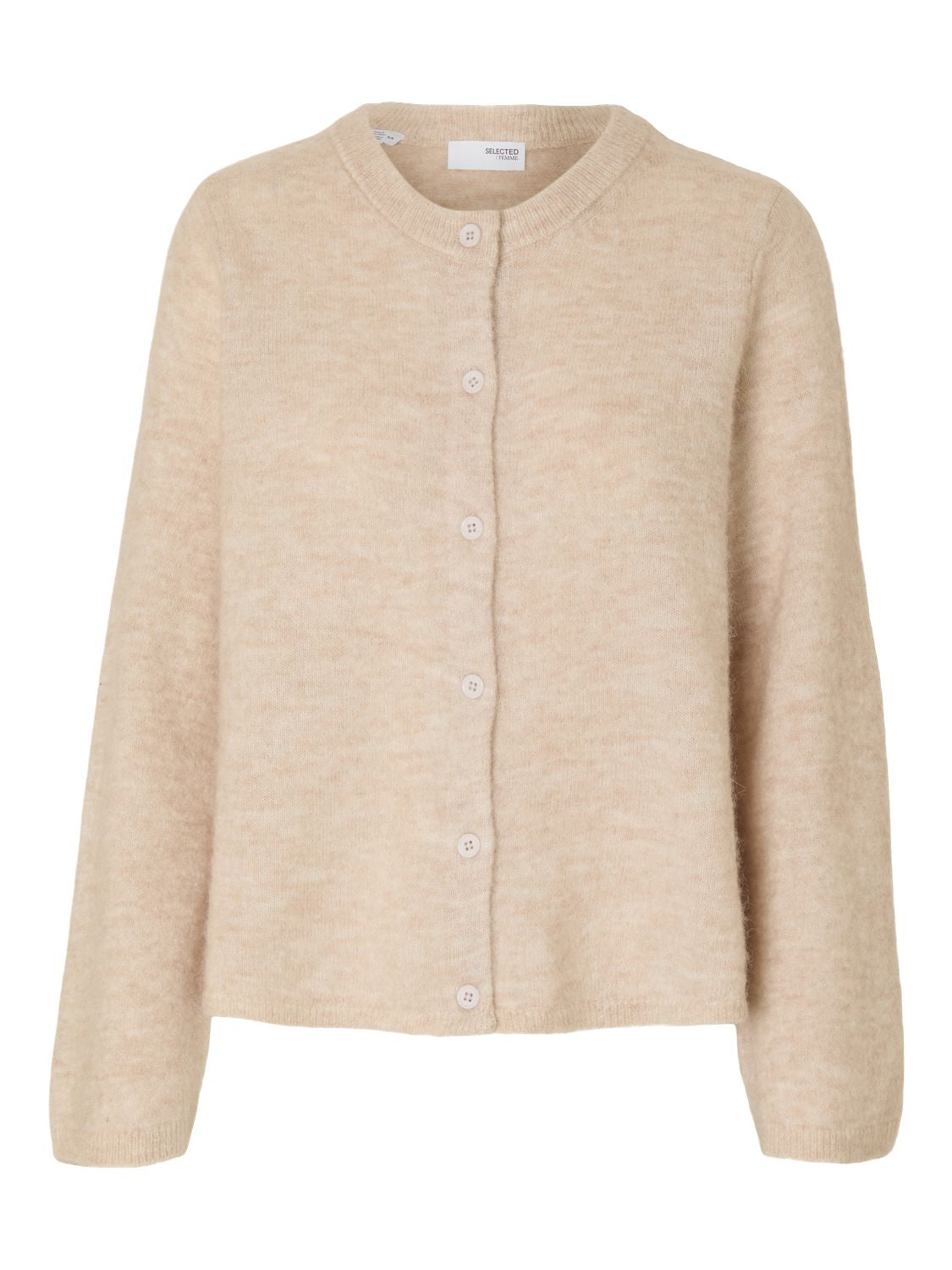 Slwlulu New Ls Knit Cardigan Noos Beige