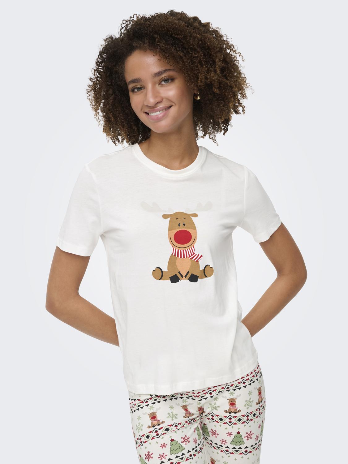 Onlxmas Elfi Life Top/leggings Set Csjrs Hvit