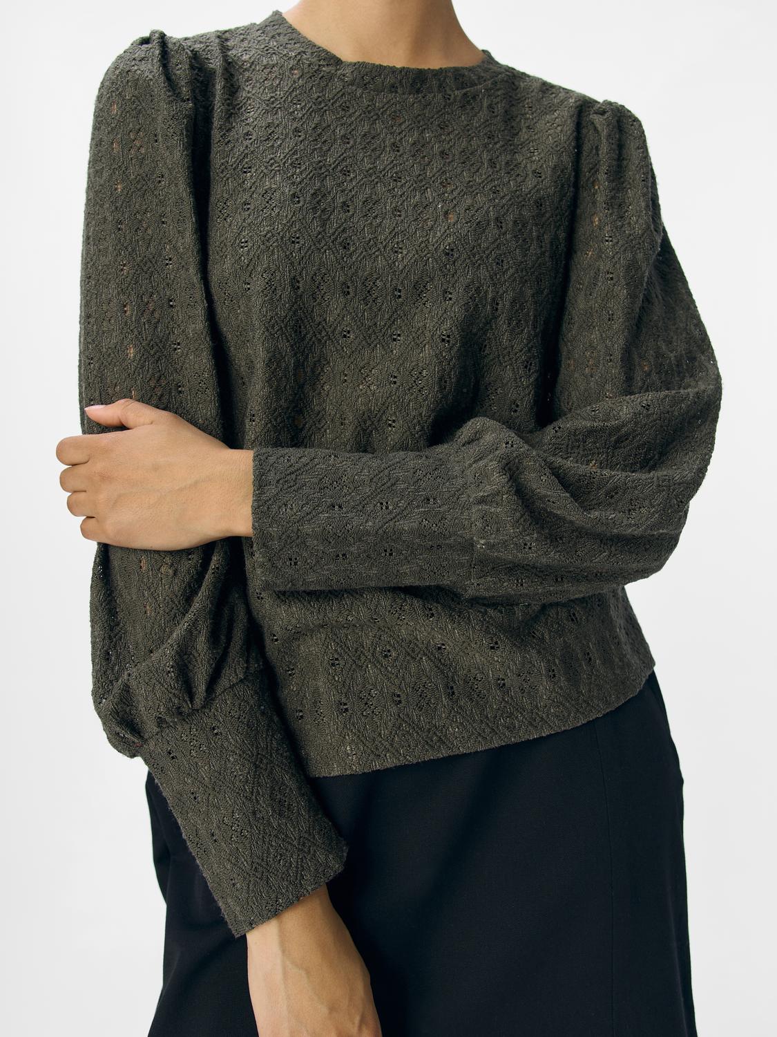 Objlaila L/s Re Top Noos Mørkegrå