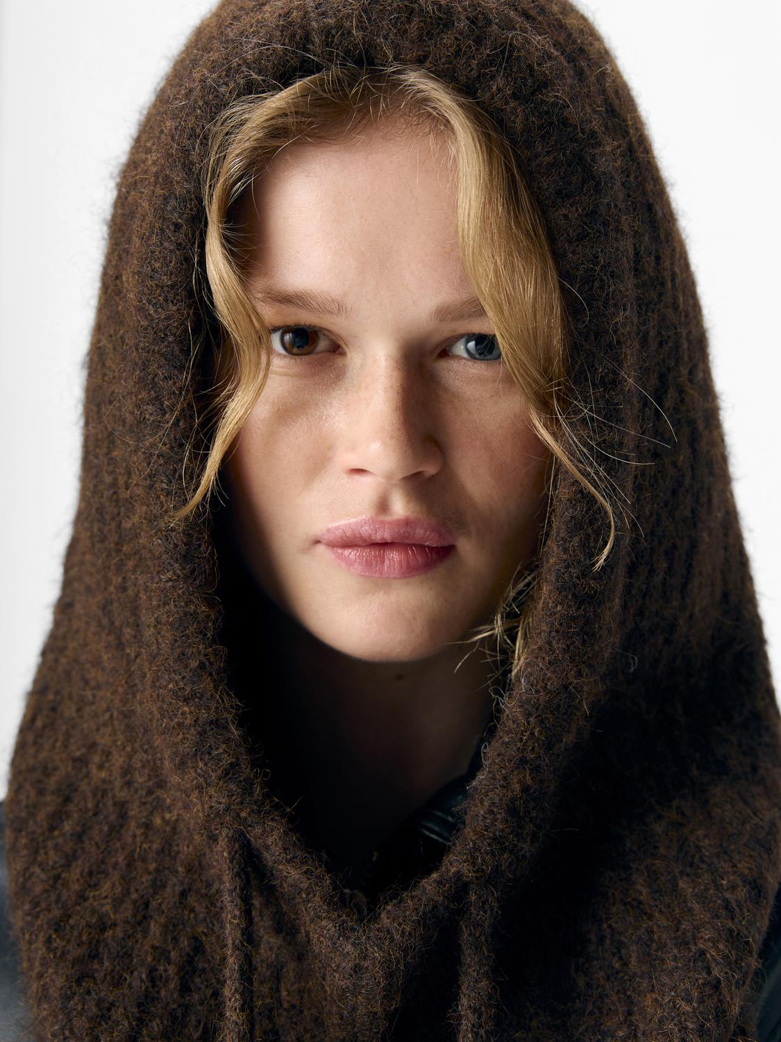 Objmilu Knit Balaclava Noos Mørkebrun